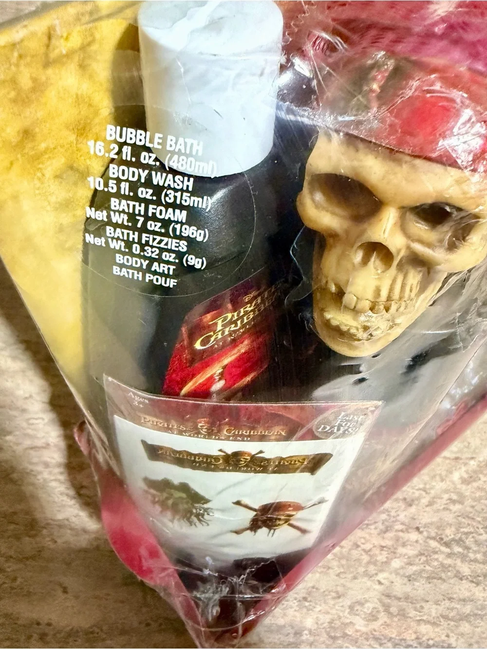Disney’s Pirate of the Caribbean Pirate’s Bounty Bath set